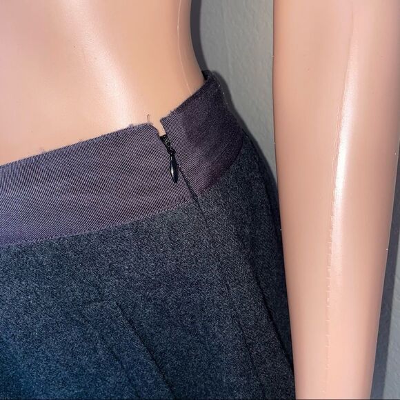 J. CREW Gray Skirt w/ Pockets Lightweight Lined wool blend SZ 6 gray/black mini - Picture 6 of 9